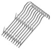 Smoking Hooks Flat Stainless Steel 23 cm Pack of 10