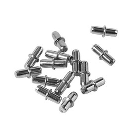 YFFSFDC Dowel Shelf Dowel, Shelf Receptor, Set of 40, Φ0.2 x 0.6 inches (5 x 16 mm), Shelf Support Pins, Insert-In Type, For Shelves, Metal, Silver