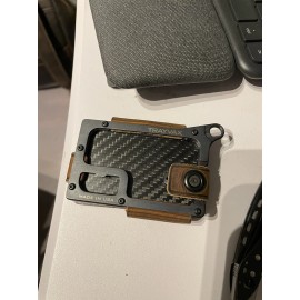 Carbon Fiber Pimp Your Trayvax Countour EDC Wallet , Summit , Axis!! Privacy Card!Must See!!!