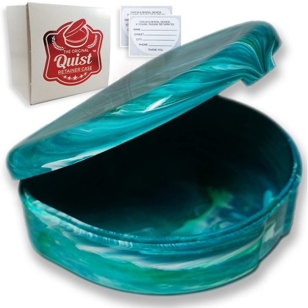 QUIST (TM) Orthodontic Retainer Case (Turquoise)