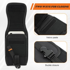 Cell Phone Holster for Men, Belt Clip Phone Holder, Cycling Waterproof Wear Resistant Oxford Cloth for Men Phone Holster for Camping, Traveling, Hiking, Cycling, Exercise, Outdoor