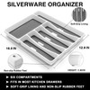 49-Piece Silverware Set with Organizer, Heavy Duty Stainless Steel Flatware