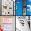 BELLE VOUS Black Magnetic Picture Frame Fridge Magnets (Pack of