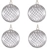 Clear Ribbed Blown Glass Shade Replacement for Light Fixtures, 4"