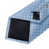 DiBanGu Men's Tie Set Silk Striped Checked Tie with Pocket