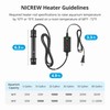 NICREW 100W Aquarium Heater with Temperature Adjustable Controller & Dual