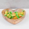 levandeo Decorative Heart Plate 18 x 16 cm Mango Wood