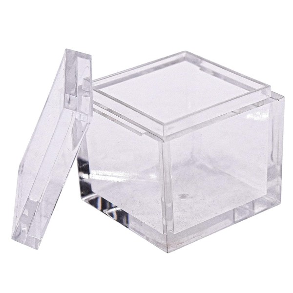 25pcs Acrylic Box Trays for 1" 25.4mm Element Cubes Clear