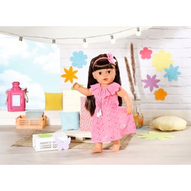 BABY born Trendy Flowerdress - Fits BABY born Dolls up to 43cm - Set Includes Dress, Headband and Hanger - Suitable for Children Aged 3+ Years - 832684 Multicolor