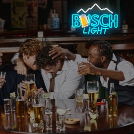 Beer Neon Sign Dimmable Beer Bar Neon Light for Wall Decor LED Bar Decor Business Light Up Sign for Man Cave Home Club Pub Bistro LED Business Decoration