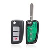 MACHSWON Replacement Smart Proximity Flip Keyless Entry Remote Key Fob