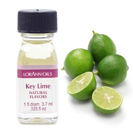 LorAnn Key Lime Super Super Strength Flavor, 1 dram bottle (.0125 fl oz - 3.7ml)