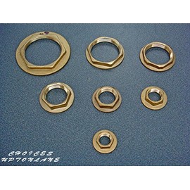 AK BRASS FLANGED BACKNUT BSP IN VARIOUS SIZES (1-1/2")