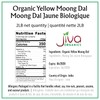 Jiva Organic Yellow Moong Dal 2 LB - Non-GMO, Gluten
