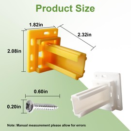 H306 Drawer Slide Socket Set,3/4" C Shaped Slide Channel Replacement Cabinet Hardware Support for RV Camper Drawer Rails