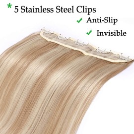 THD Clip-in Extensions, Real Hair, Pack of 1, 5 Clips