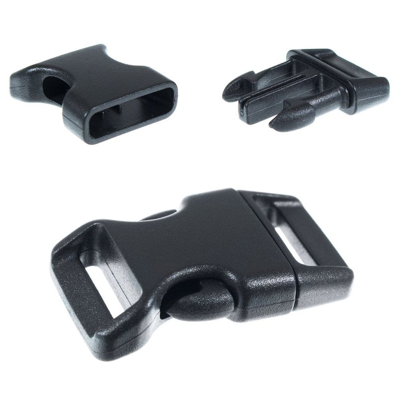 Craft County 200 Piece 3/8" Contoured Side Release Plastic Buckles