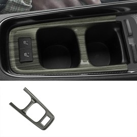 MEKOMEKO AQ-SBKBM Front Cup Holder Panel Cover for Toyota Aqua, Interior Panel, Interior Parts, Scratch Resistant Accessories, ABS Resin, 1 Piece, AQUA July 2021 - [Black Wood Grain]