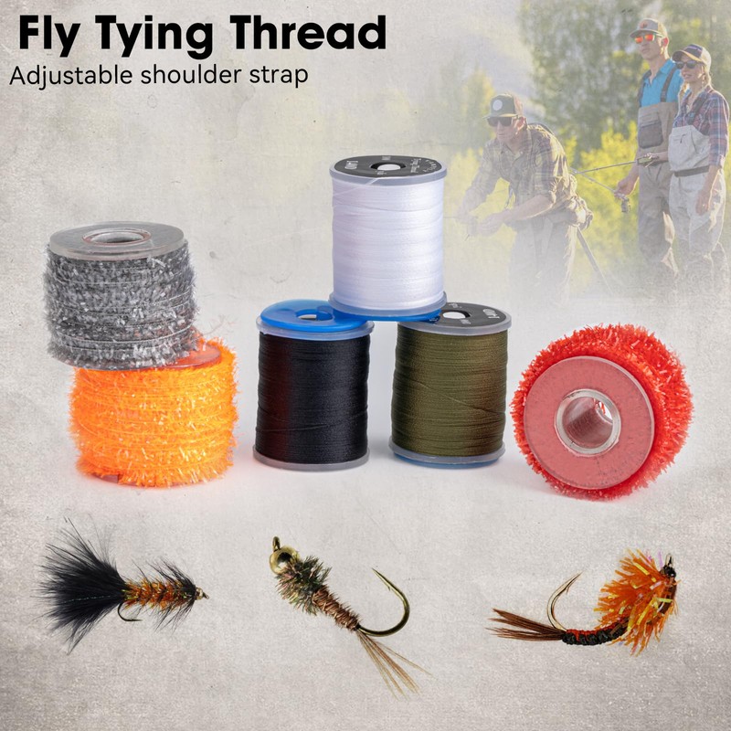 QualyQualy Fly Tying Materials Starter Kits, Fly Tying Accessories with