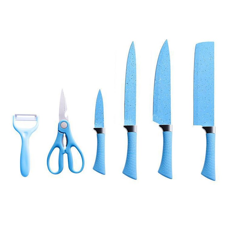 Colorful 6 Piece Knife Set Stainless Steel Practical Kitchen Knife
