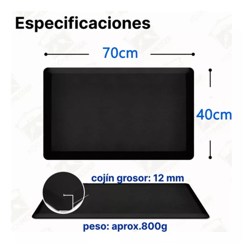Francisco® Tapete Anti Fatiga Para Cajeros Oficina Cocina Descanso