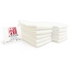 White Towels, Face Towels, 230 Momme, Set of 10, Japanese