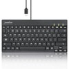 Perixx PERIBOARD-426C Wired Mini Low Profile Keyboard - 10.87x5.43x0.55 inches