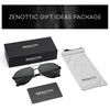 ZENOTTIC Sunglasses Men Women Polarised Retro Aviator Glasses Carbon Fibre