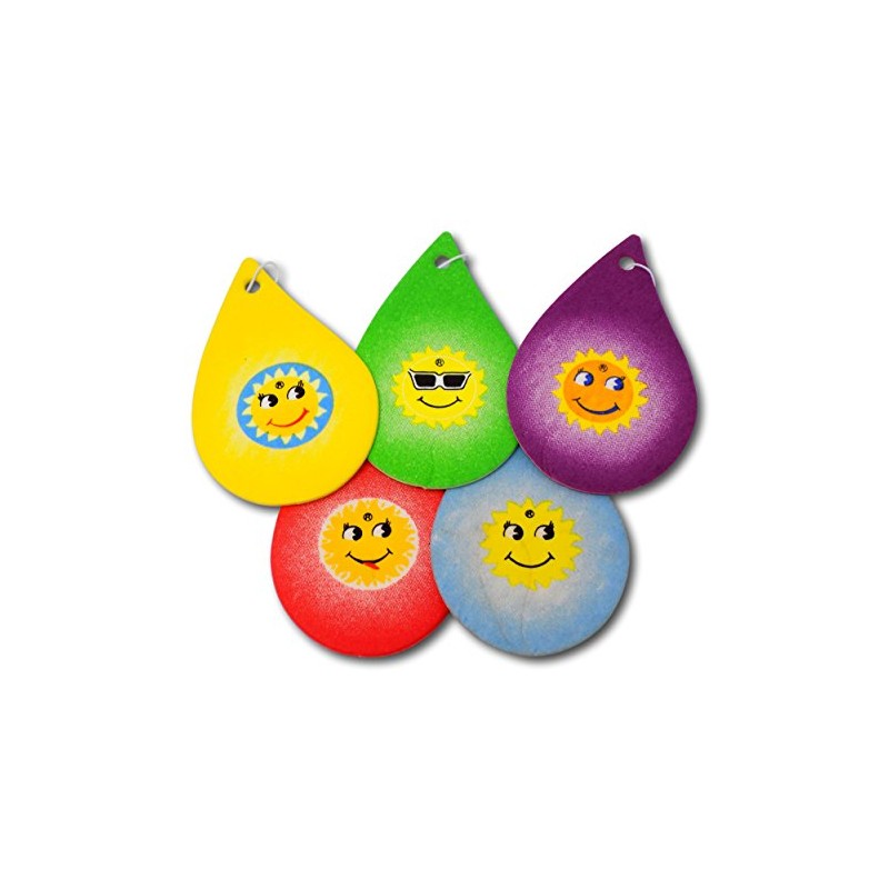 EPOSGEAR 5 Pack Assorted Tear Drops Design Car Air Fresheners