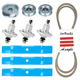 AEagle Deck Blade Spindle Belt Idler Set for John Deere 145 155C D140 D150 D155 D160 E140 E150 E160 E170 LA130 LA140 LA145 LA155 LA165 X140 X165 X166 GY21098 GX21833 GY20852 GY20454 GY20867 GX20571