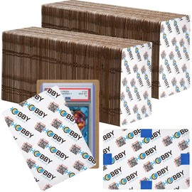 200 Pack Graded Trading Card Shipping Protector by Hobby Armor, 4" x 6" with Rounded Corners, Vibrant Multi-Color Card Protector to Guard Cards From Dings, Premium Cardboard Slab Shipping Supplies