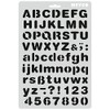 Stencil Letters Numbers Print Script