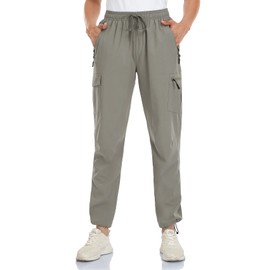 Women's Cargo Hiking Pants Travel Camping Drift Quick Dry Lightweight Water Resistant Outdoor Fishing Athletic Joggers Pants