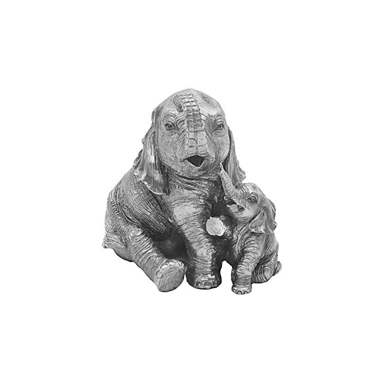 Lesser & Pavey Reflections Silver Resign Animal Ornament - Elephant