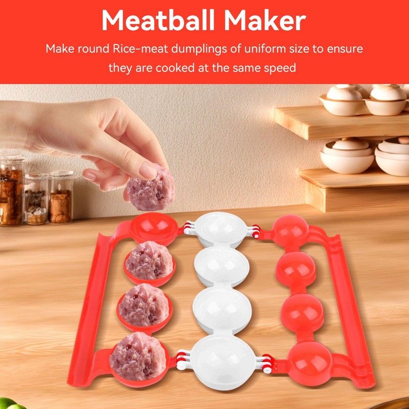 2 uds fabricante de albóndigas, bolas de carne rellenas bolas