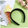 TOVINANNA 2pcs Cute Ice Cream Headbands for Women Fun Hair