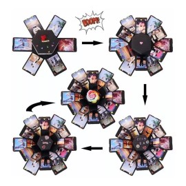 Francisco® Caja Explosion Con Forma Hexagonal Para Regalo Sopresa