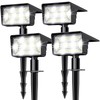 LAMKEEP Solar Spot Lights Outdoor with 60 LED & Auto