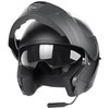 GDM Raptor Modular Bluetooth Motorcycle Helmet Flip-up, Matte Black (Medium)