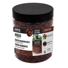 Water Absorbant Planter Terrarium Filler Clay Rocks Pot Topper Aqua Stones (Lava Brown)