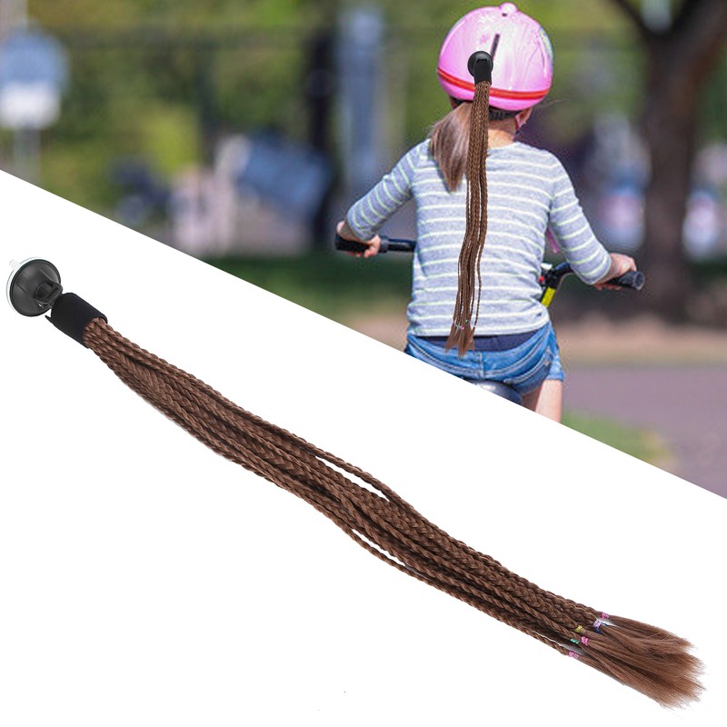 Colorful Stylish Motorcycle Helmet Ponytail Helmet Dreadlocks Braids with Suction