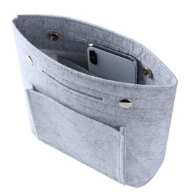 ddice Felt Bag-in-Bag, Inner Bag, Lightweight, Pouch, Ladies, Keep Your Bag Organized - grey