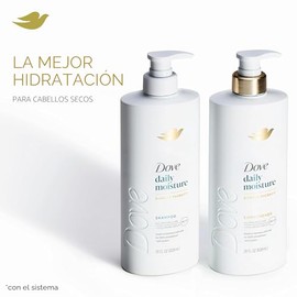 Dove Champú de coco e hidratación para cabello seco con tecnología de cuidado de bio-proteínas y aceite de coco, 28 onzas líquidas