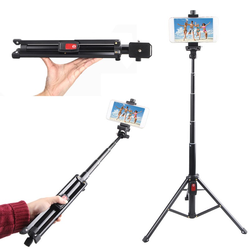YK‑2688 Aluminum Alloy Tripod Selfie Stick for Fill Light Cellphone