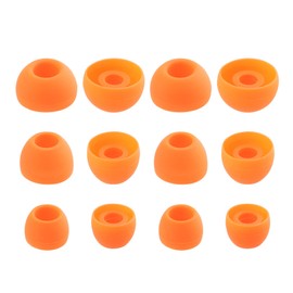 NANLANFAN Replacement Silicone Ear Tips for Powerbeats Pro 2, 6 Pairs (S/M/L, Orange)