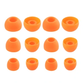 NANLANFAN Replacement Silicone Ear Tips for Powerbeats Pro 2, 6 Pairs (S/M/L, Orange)