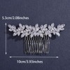 Missgrace Bride Wedding Silver Hair Comb Bridal Headpieces Full Rhinestone