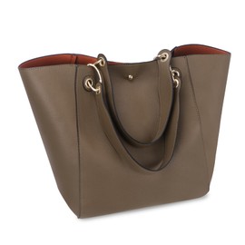 Voeveg Tote Bag for Women Purses Extra Large Leather Work And Handbags Fashion Shoulder Designer Zipper Tote Bag Travel Crossbody Hand Bags Ladies Big Purse With Compartments khaki