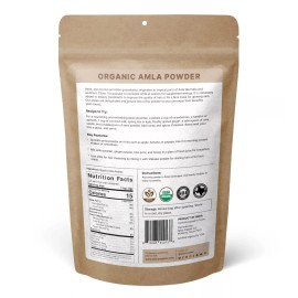 Organic Amla Powder (4 OZ) Amla Powder for Hair Growth (Indian Gooseberry)