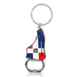 Dominican Republic Beer Bottle Opener Keychain - Sneaker